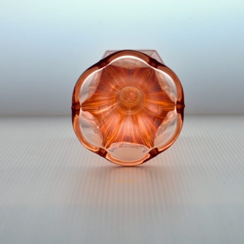Vase Art Déco Val Saint Lambert, Luxval, Modèle Américain Charles Graffart, 1934 – Image 3