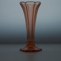 Vase Art Déco Val Saint Lambert, Luxval, Modèle Américain Charles Graffart, 1934