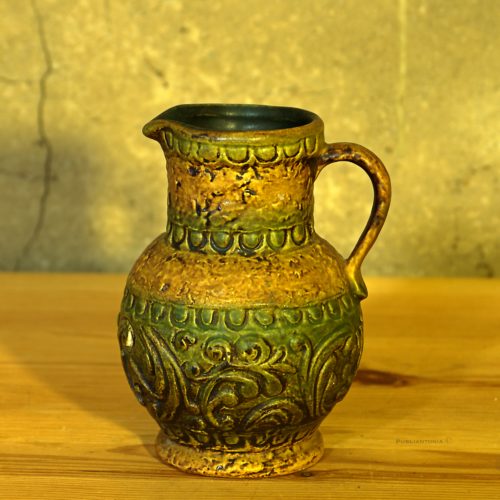 Cruche Jabsa jaune-brun et vert olive – Image 3