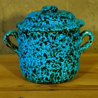 Vase Fat Lava Bleu Turquoise