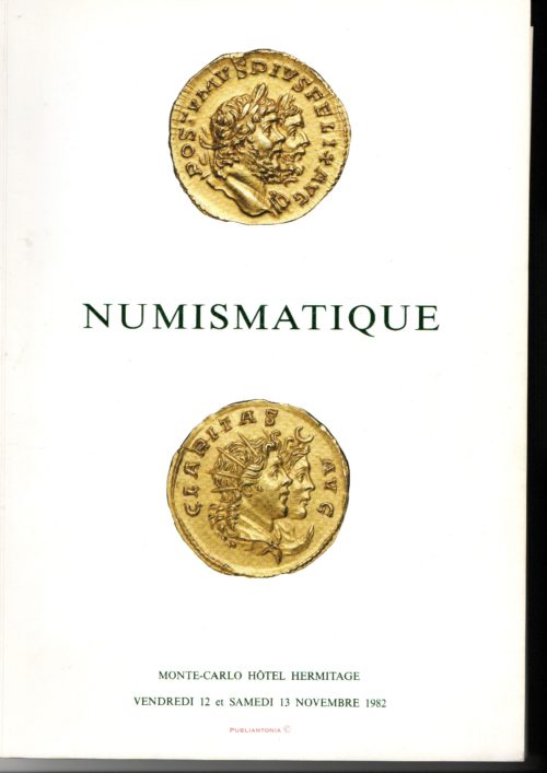 Catalogue de vente Numismatique Monte Carlo 1982