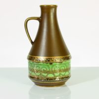 Vase cruche Carstens Tönnieshof années 1960 Fat Lava doré