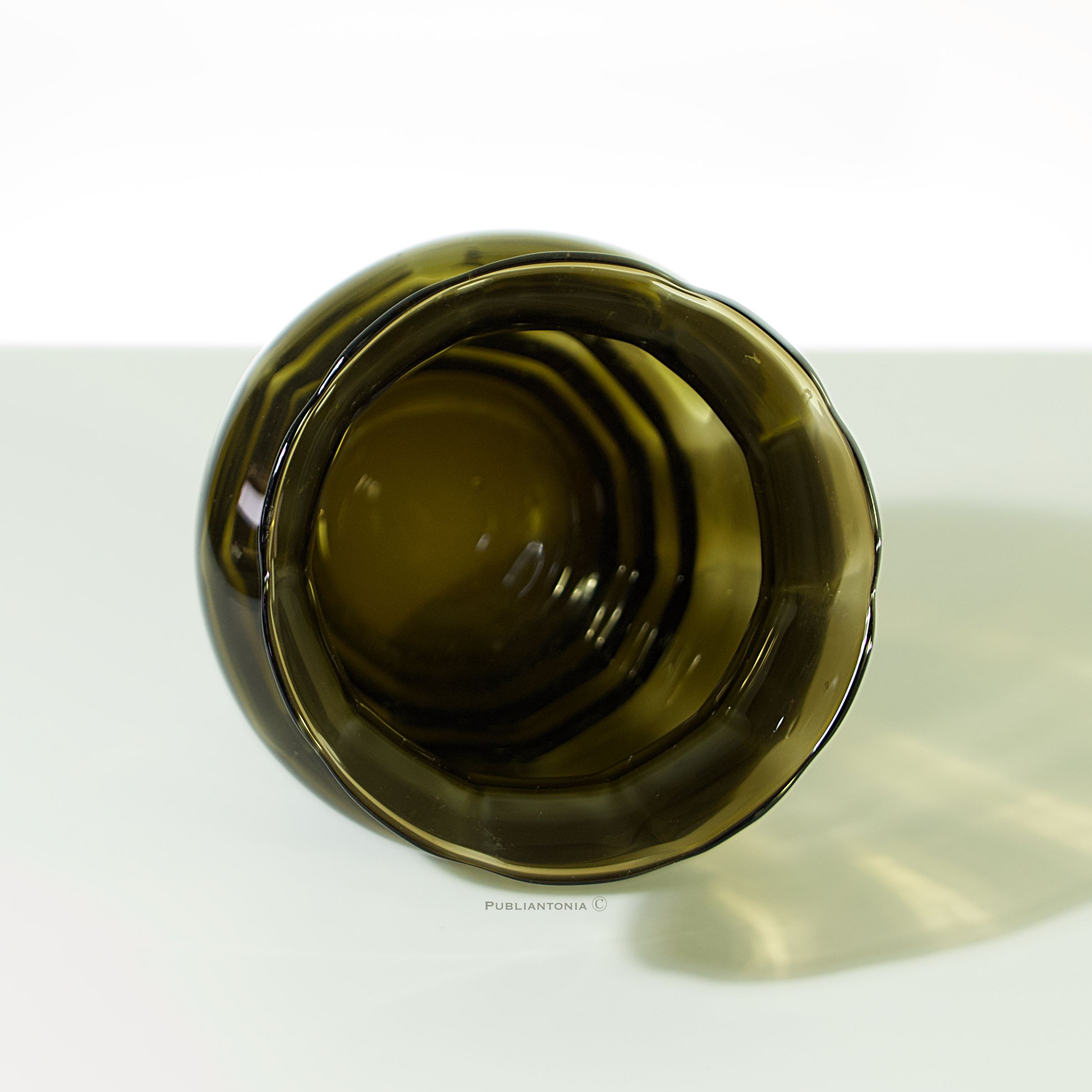 Vase Art Déco verre soufflé Verrerie Doyen 1930-1950 – Image 3