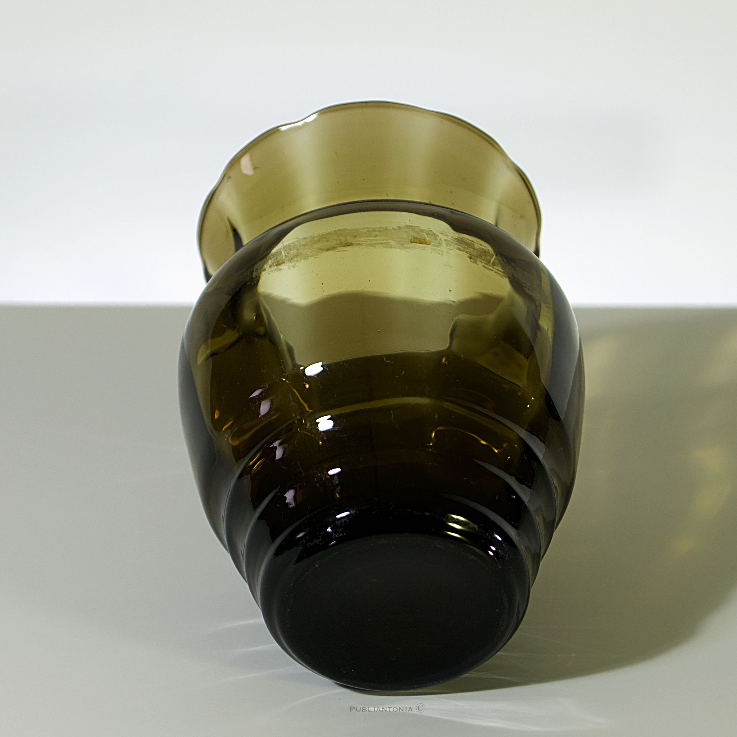 Vase Art Déco verre soufflé Verrerie Doyen 1930-1950 – Image 2