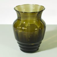 Vase Art Déco verre soufflé Verrerie Doyen 1930-1950
